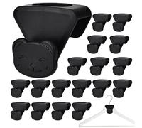 Zopoee Crochets de connecteur de cintre | 18 accessoires d'organisation des vêtements - Crochets d'extension d'espace de rangement pour armoire, pour locataire, propriétaire de maison, dortoir