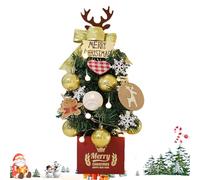 Zopoee Sapin De Noël De Table,Figurines Artificielles avec Accessoires - Petit Sapin de Noël - pour Un Usage Familial Professionnel sur Table Domestique en Chambre Lors des Fêtes Hivernales