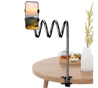 Zopoee Support de Téléphone pour Lit | Support À Bras Long Flexible | Porte-Téléphone À Clip | pour Bureau Mur Voiture Tête De Lit Fauteuil Inclinable Vélo Dortoir Allongé Assis Personnes