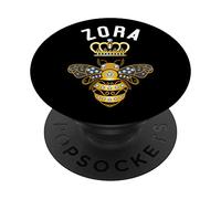 Zora Name Zora Cadeau d'anniversaire Reine Bee Zora PopSockets PopGrip Interchangeable