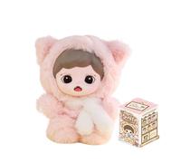 Zoraa Fluffy Cabin Série Blind Box Action Figurines Mystery Box Mignon Jouet aléatoire Cadeau d'anniversaire Noël Jouet à collectionner pour ornements de bureau 1 pièce