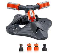 ZoraYorce Arroseur de jardin, arroseur d'herbe d'irrigation en plastique, arroseur automatique rotatif à 360 degrés, outil d'arrosage agricole