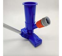 ZoraYorce Aspirateur portable pour fontaine de piscine avec tige en 5 parties, 2 sacs à feuilles, kit de nettoyage pour piscines hors-sol, spas et étangs