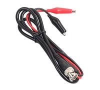 ZoraYorce Câble de mesure BNC mâle vers double oscilloscope - Pinces crocodiles - Câble de test - Protection contre la rouille - Accessoire anti-âge