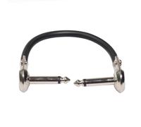 ZoraYorce Câble patch à angle droit 6,35 mm mono mâle vers mâle pour pédale d'effet de guitare, 15 cm