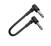 ZoraYorce Câble patch pour instruments de musique - 15 cm - 6,35 mm - Pédale d'effet pour guitare électrique