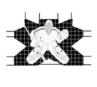 ZoraYorce Cible de gardien de but de hockey sur route - 122 x 183 cm