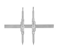 ZoraYorce Clé de réparation d'objectif à double pointe en acier inoxydable - Kit d'outils ouverts pour film/télescope de 10 à 130 mm pour microscope/prisme de mesure/longue-vue