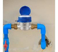 ZoraYorce Compteur d'eau Intelligent Mécanique E-Type E,Affichage Numérique Froid, Raccords en Cuivre