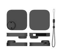 ZoraYorce Coque de protection en silicone avec cordon - Anti-chute et anti-chocs - Pour enregistreur vocal Soundcore Anker Work - Noir
