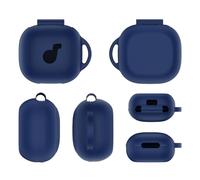 ZoraYorce Coque en silicone avec mousqueton pour Anker Soundcore P40i (noir)