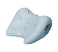 ZoraYorce Étirement du cou et des épaules, appareil de traction cervicale, coussin de relaxation de la colonne vertébrale (bleu)