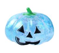 ZoraYorce Jouet à presser en forme de tête de citrouille - Rebond lent | Balle anti-stress sensorielle translucide, décoration de bureau en TPR pour cadeaux de fête, cadeaux de vacances, adolescents