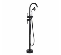 ZoraYorce Kit de remplissage de baignoire autoportant à haut débit | Robinet de baignoire autoportant, rotatif à 360°, cartouche en céramique de 40 mm, diamètre de sortie de 28 mm