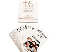 ZoraYorce Lettre flashcards alphabet biblique pour maternelle maternelle | Cartes éducatives de l'alphabet de la Bible pour enfants, tout-petits et débutants âgés de 3 à 5 ans