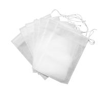 ZoraYorce Lot de 100 sachets à thé non tissés avec cordon de serrage pour herbes aromatiques, thé en vrac, filtre à thé, accessoires de cuisine