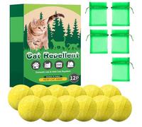 ZoraYorce Lot de 12 protections pour chats - Dissuasion pour éloigner les chats de la cour (sable de quartz jaune)