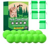ZoraYorce Lot de 12 protections pour chats - Dissuasion pour éloigner les chats de la cour (sable de quartz vert)