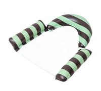 ZoraYorce Motif à rayures, siège d'eau pliable en PVC, anti-fuite | Coussin gonflable flottant à motif rayé, anti-fuite, gonflable, siège unique flottant, matériau épais