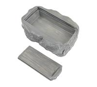 ZoraYorce Panier de rangement pour clés cachées d'extérieur Grande taille Porte-clé caché réaliste Look et sensation comme de la vraie pierre pour le jardin extérieur ou le jardin géocaching