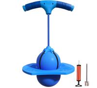 ZoraYorce Pogo Jumper avec poignée et pompe (bleu)
