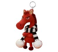 ZoraYorce Porte-clés cheval doudou doux 2026, Year of The Horse Lucky Mascot New Year Good Luck Gift 2026, Lucky Horse Guardians Soft Horses Pendentif en peluche, pour sacs à dos, portefeuilles