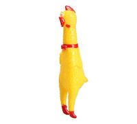 ZoraYorce Poulet hurlant pour animaux de compagnie - Jouet couineur amusant pour animaux de compagnie - Jouet à mâcher - Jouet à écraser pour enfants