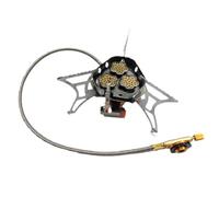 ZoraYorce Réchaud à gaz de camping, coupe-vent, brûleur à cassette avec sac de rangement, cuisinière à gaz portable pour camping, randonnée, voyage