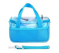 ZoraYorce Sac de transport avec bandoulière - Sac de rangement portable - Organiseur de voyage pour Toniebox - Kit de démarrage pour figurines Tonies - Casque et station de charge, bleu, décontracté