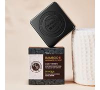 ZoraYorce Savon blanchissant au charbon de bambou naturel noir bio aux huiles essentielles, nettoyant pour le visage, soins de santé