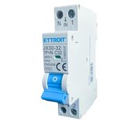 ZOREI Interrupteur magnétothermique automatique, 1P+N 220V 6KA, sauveteur Stotz, occupe 1 module DIN, disponible 6A 10A 16A 20A 25A 32A (1P+N 32A 6KA)