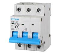 ZOREI Interrupteur thermique tripolaire 220V et 380V, 3P, 3 modules DIN, automatique, rotatif, cuivre, normalement ouvert, IP65, blanc, bleu, 10A, 16A, 20A, 25A, 40A, 63A