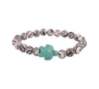 ZORESCOLEO Bracelet élastique avec motif de tortues de baleine - Taille de l'aquarium de Géorgie - Convient à la plupart des hommes et des femmes - Tenue décontractée, as the pic show, Pierre