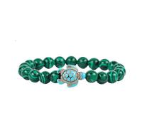 ZORESCOLEO Bracelet élastique avec motif de tortues de baleine - Taille de l'aquarium de Géorgie - Convient à la plupart des hommes et des femmes - Tenue décontractée, as the pic show, Pierre