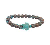 ZORESCOLEO Bracelet élastique avec motif de tortues de baleine - Taille de l'aquarium de Géorgie - Convient à la plupart des hommes et des femmes - Tenue décontractée, as the pic show, Pierre