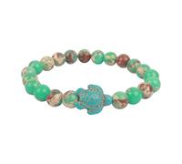 ZORESCOLEO Bracelet élastique avec motif de tortues de baleine - Taille de l'aquarium de Géorgie - Convient à la plupart des hommes et des femmes - Tenue décontractée, as the pic show, Pierre