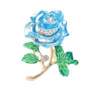 ZORESCOLEO Broche en forme de rose émaillée en alliage robuste coloré pour sac à dos, vêtements et chapeaux, as the pic show, Métal