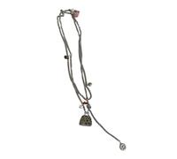 ZORESCOLEO Collier en acier inoxydable avec pendentif en forme de petit sac - Convient pour les jeunes couples ou les amis proches, as the pic show, Acier titane