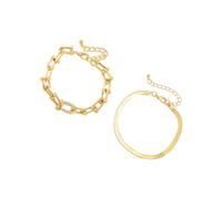ZORESCOLEO Ensemble de bracelets réglables en forme de U avec cristaux pratiques et empilables - Décoration pour femme tendance et décontractée, as the pic show, Métal