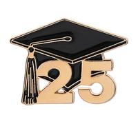 ZORESCOLEO Ensemble de broches élégantes en alliage pour chapeau de remise de diplôme pour femmes diplômées 2025, as the pic show, Métal