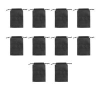 ZORESCOLEO Lot de 10 sacs de rangement ventilés pour chaussures, sacs à main, légers et pratiques en tissu non tissé, Noir , 25x35cm