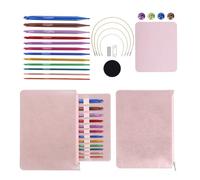 ZORESCOLEO Lot de 12 crochets tunisiens avec câble de 3 à 10 mm interchangeables pour aiguilles à tricoter tunisiennes