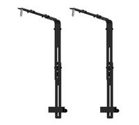 ZORESCOLEO Lot de 2 supports de fixation réglables pour aquariums