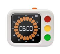 ZORESCOLEO Minuteur numérique de 60 minutes, compte à rebours, outil de gestion du temps pratique pour salle de classe, devoirs, trafics