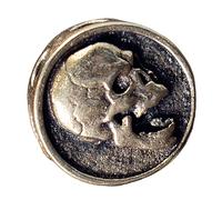 ZORESCOLEO Pendentif en métal artistique en forme de tête de mort pour porte-clés et sac à dos, accessoire unique en paracorde, as the pic show, Cuivre