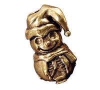 ZORESCOLEO Pendentif en métal en forme de bonhomme de neige artistique pour porte-clés et sac à dos, accessoire unique en paracorde, as the pic show, Cuivre