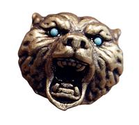 ZORESCOLEO Pendentif tête de léopard en métal pour porte-clés et sac à dos, accessoire unique en paracorde, as the pic show, Cuivre