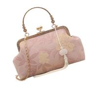 ZORESCOLEO Sac à bandoulière de style chinois pour femme, sac à main tendance, sac à main, sac à bandoulière avec cadeaux de baiser, rose, AS the pic show