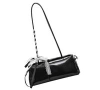 ZORESCOLEO Sweet Bows Sac à bandoulière pour femme en cuir synthétique avec fermeture éclair, Noir , AS the pic show