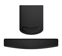 ZORESYN Tapis de Souris et Repose-Poignet Clavier, Kit de Repose Poignet Clavier, Ergonomique, avec Repose-Poignet en mousse à mémoire de forme, pour souris et clavier - noir